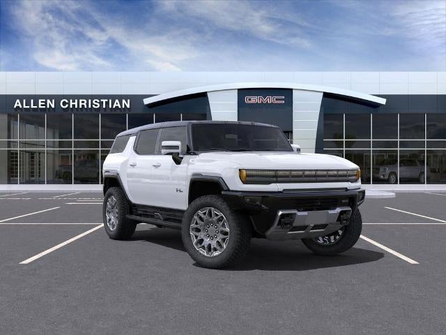 2025 GMC HUMMER EV SUV 3X in Interstellar White — front three-quarter view