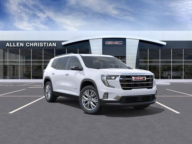2026 GMC Acadia Elevation in Summit White — front three-quarter view