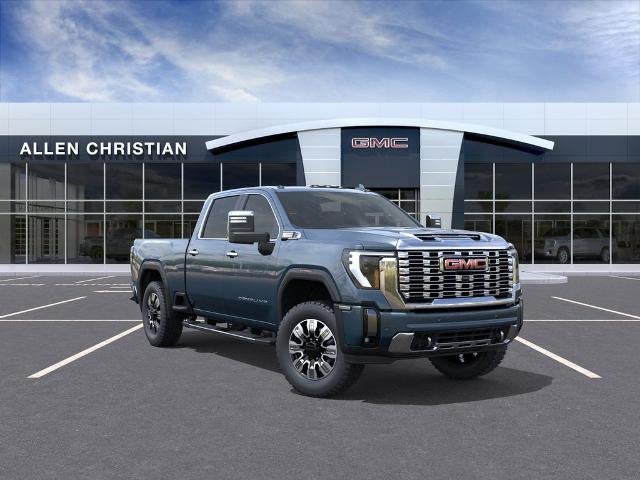 2026 GMC Sierra 2500 HD Denali in Downpour Metallic — front three-quarter view