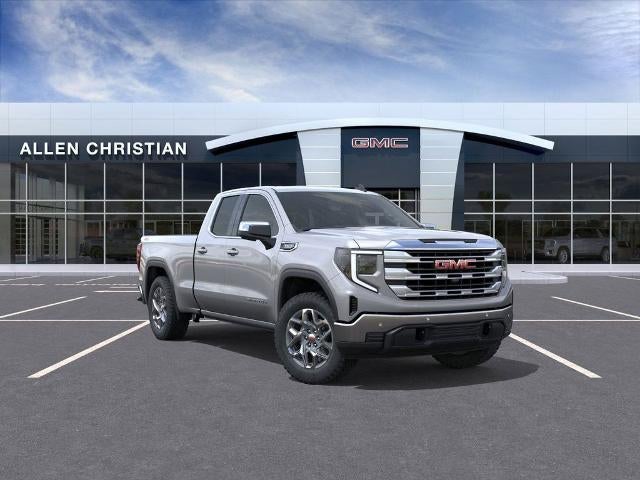 2026 GMC Sierra 1500 SLE in Sterling Metallic — front three-quarter view