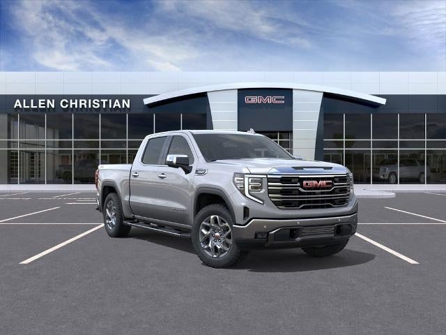 2026 GMC Sierra 1500 SLT in Sterling Metallic — front three-quarter view