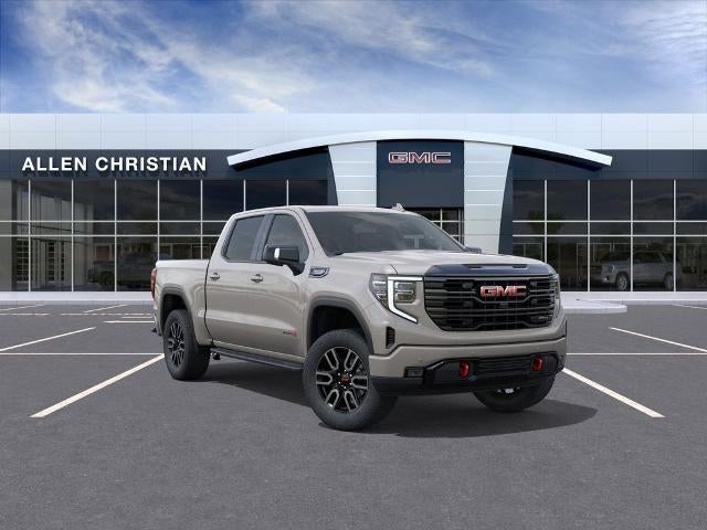 2026 GMC Sierra 1500 AT4 in Coastal Dune — front three-quarter view